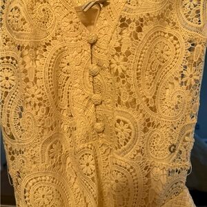 NWOT Guess Crochet Lace Dress in Cream